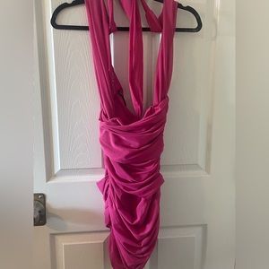 Forever 21 Criss Cross Halter Mini Dress